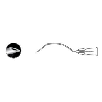 Aguja Retrobulbar Curvar Atkinson