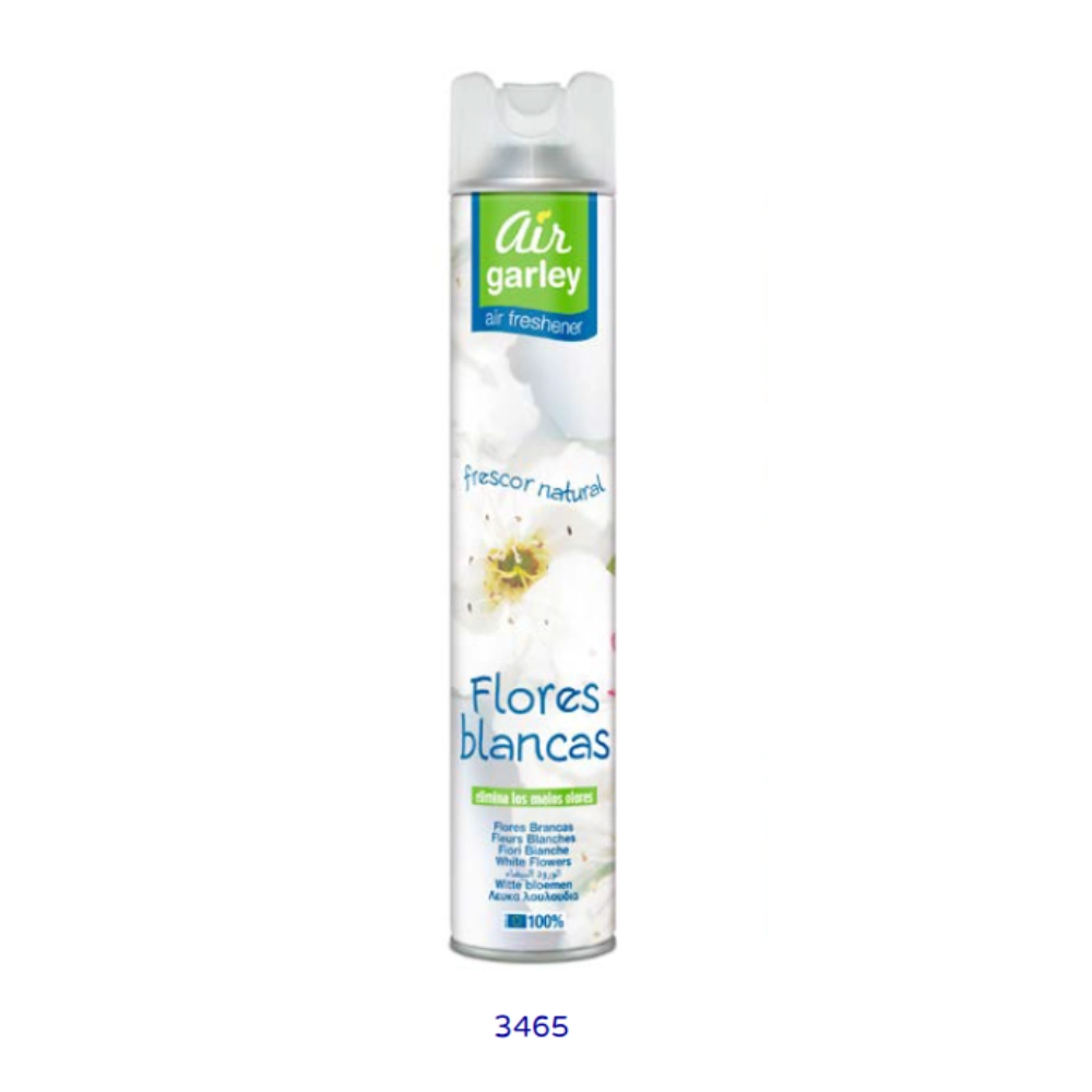 Ambientador spray flores blancas 1000 cc AIR GARLEY -Caja de 6 uds Ambientador spray flores blancas 1000 cc AIR GARLEY -Caja de 6 uds