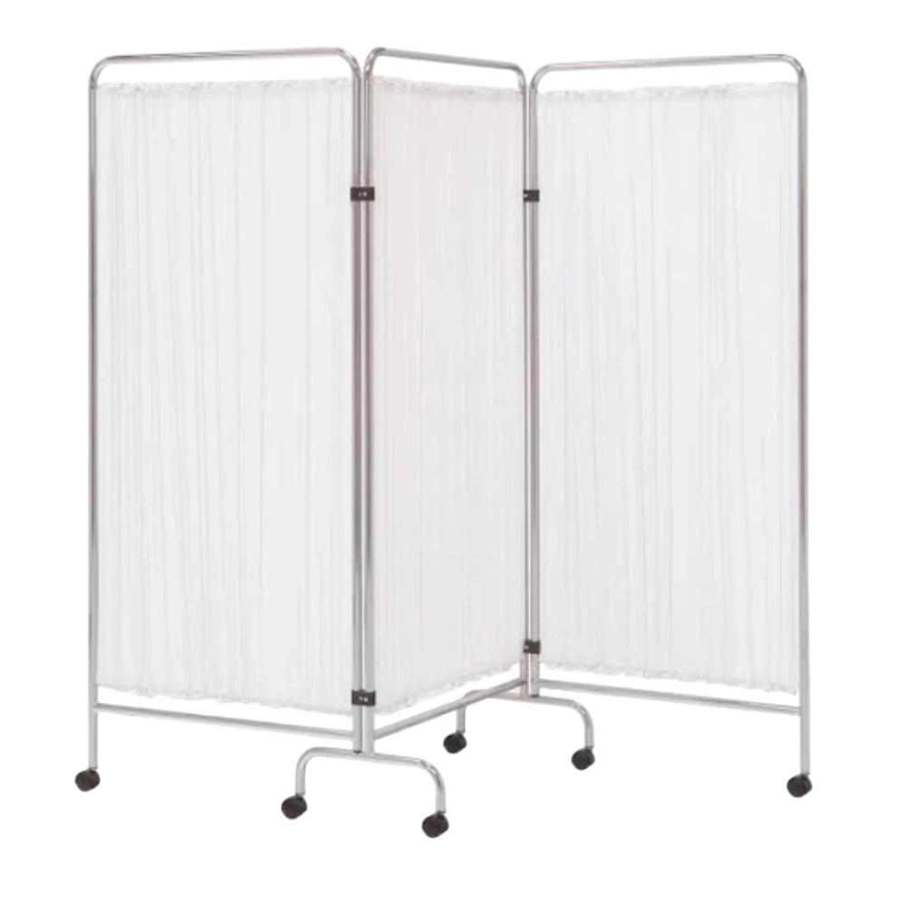 Biombo 3 Cuerpos Cromado