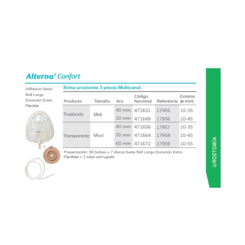 Bolsas Urostomia 3 Piezas Alterna Bolsas Urostomia 3 Piezas Alterna