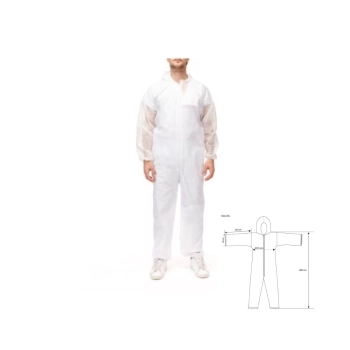 Buzo polipropileno blanco con capucha Buzo polipropileno blanco con capucha