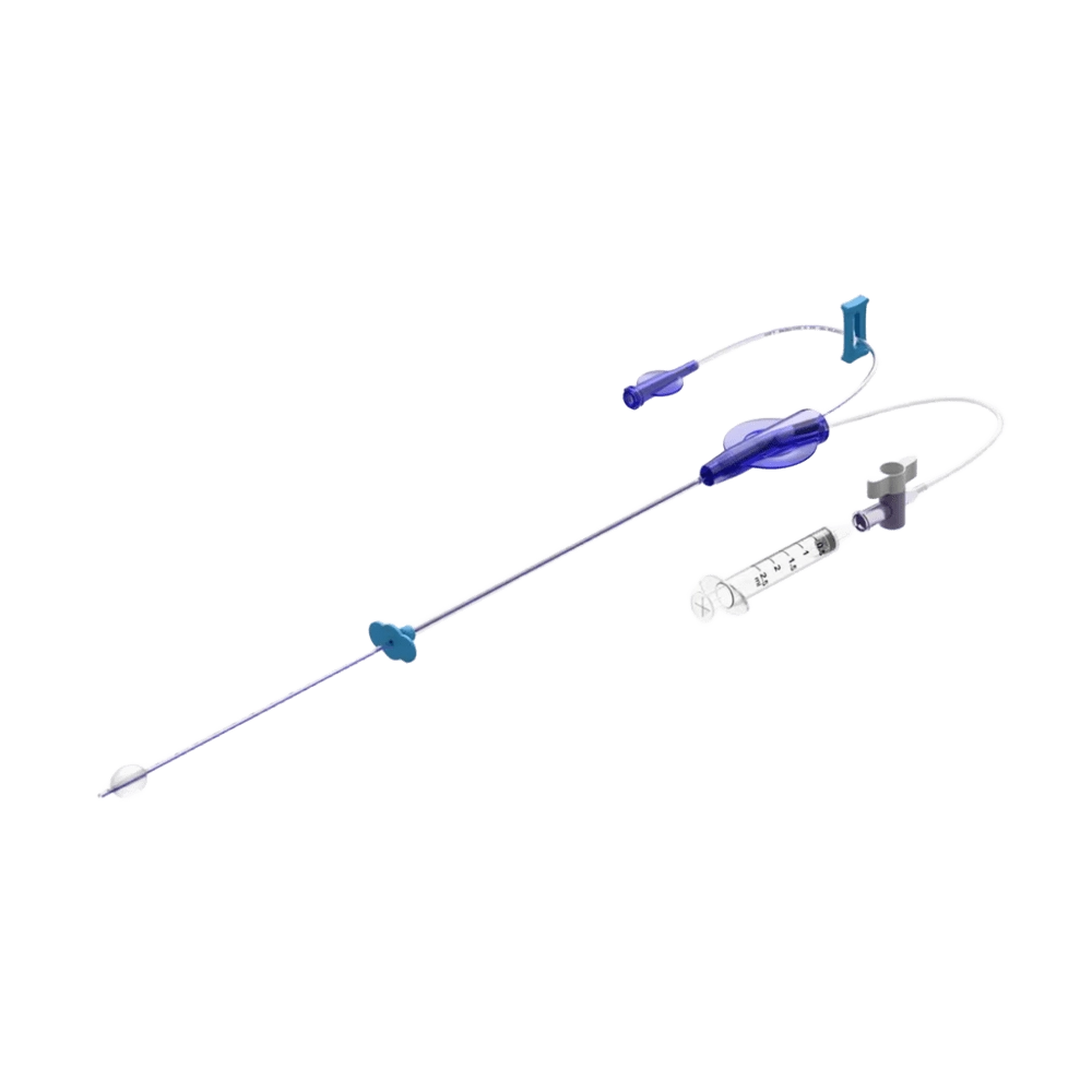 Catéter flexible para histerosalpingografía