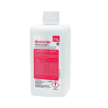 desinclor  clorhexidina rojo