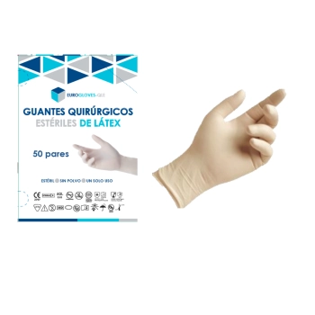 Guante Quirúrgico Látex Unidix.