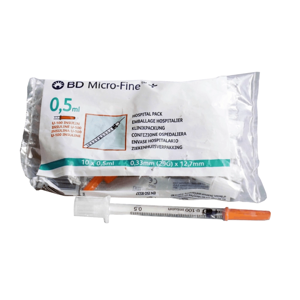Jeringas Insulina Microfine Con Aguja