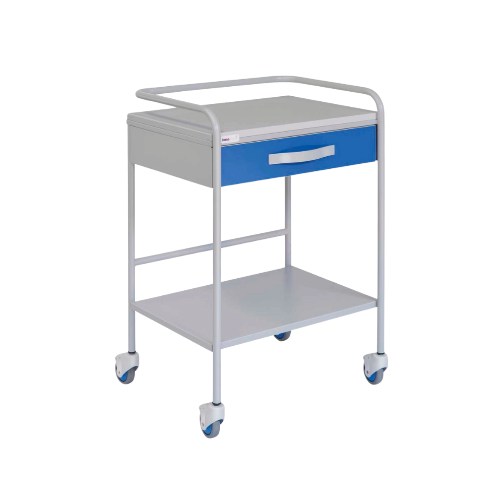 mesa auxiliar acero pintado barandillas