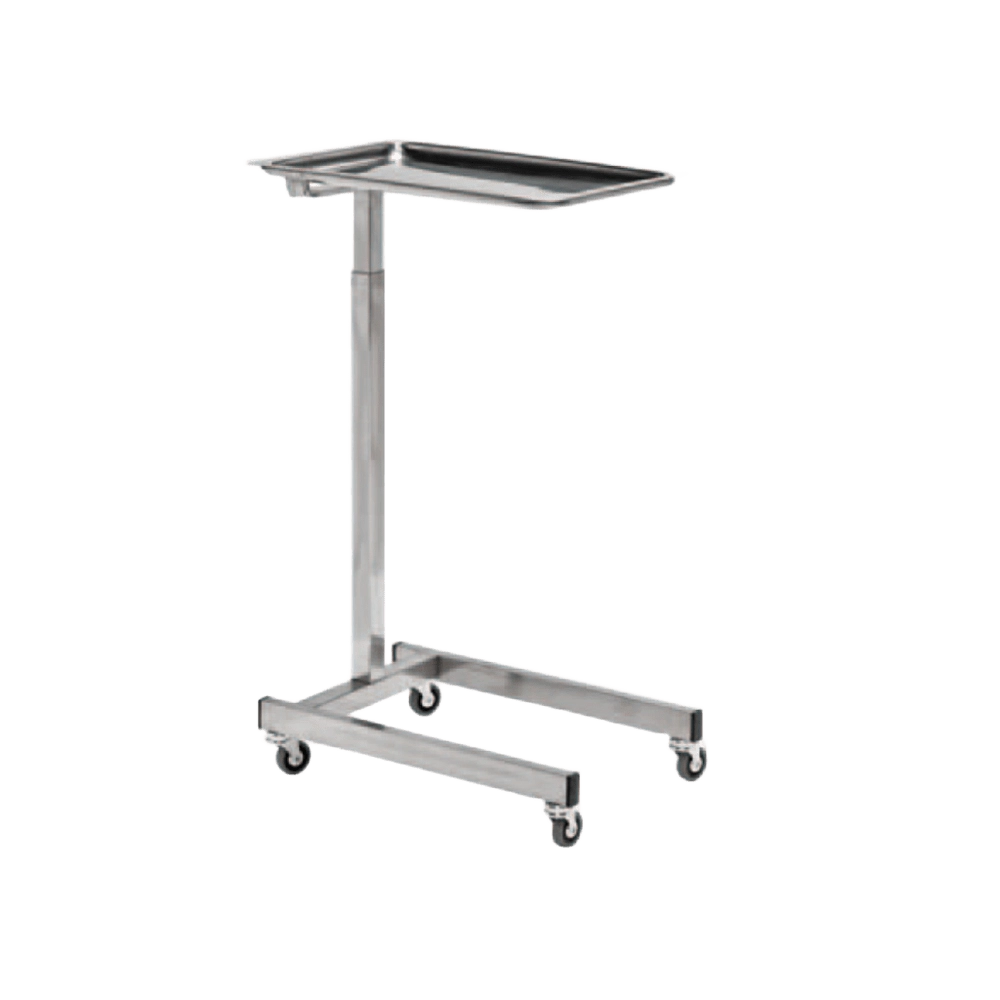 Mesa de mayo inoxidable elevación manual