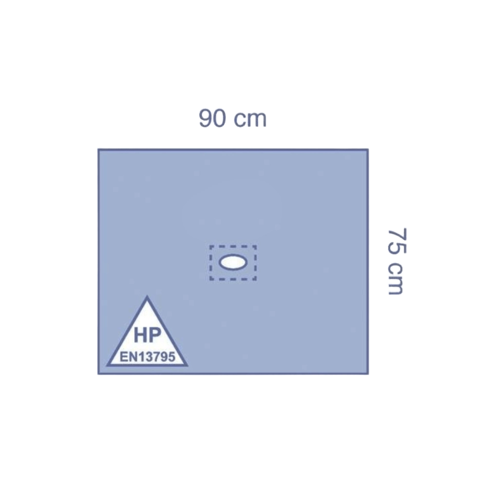 Paño Estéril Impermeable Fenestrado  Adhesivo Medline