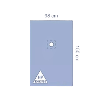 Paño Estéril Impermeable Fenestrado Adhesivo Medline 98x150