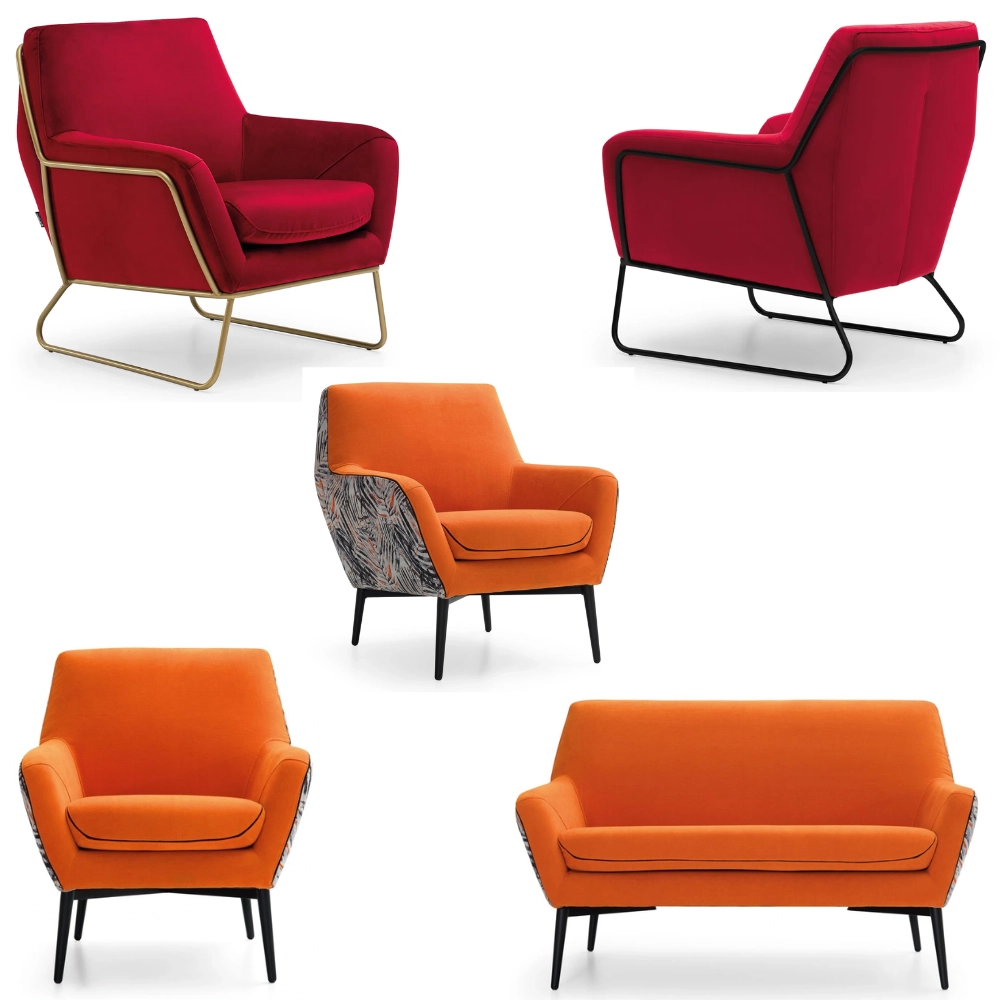 Sillon 1 Plaza Monza Patas de Madera Nogal Claro