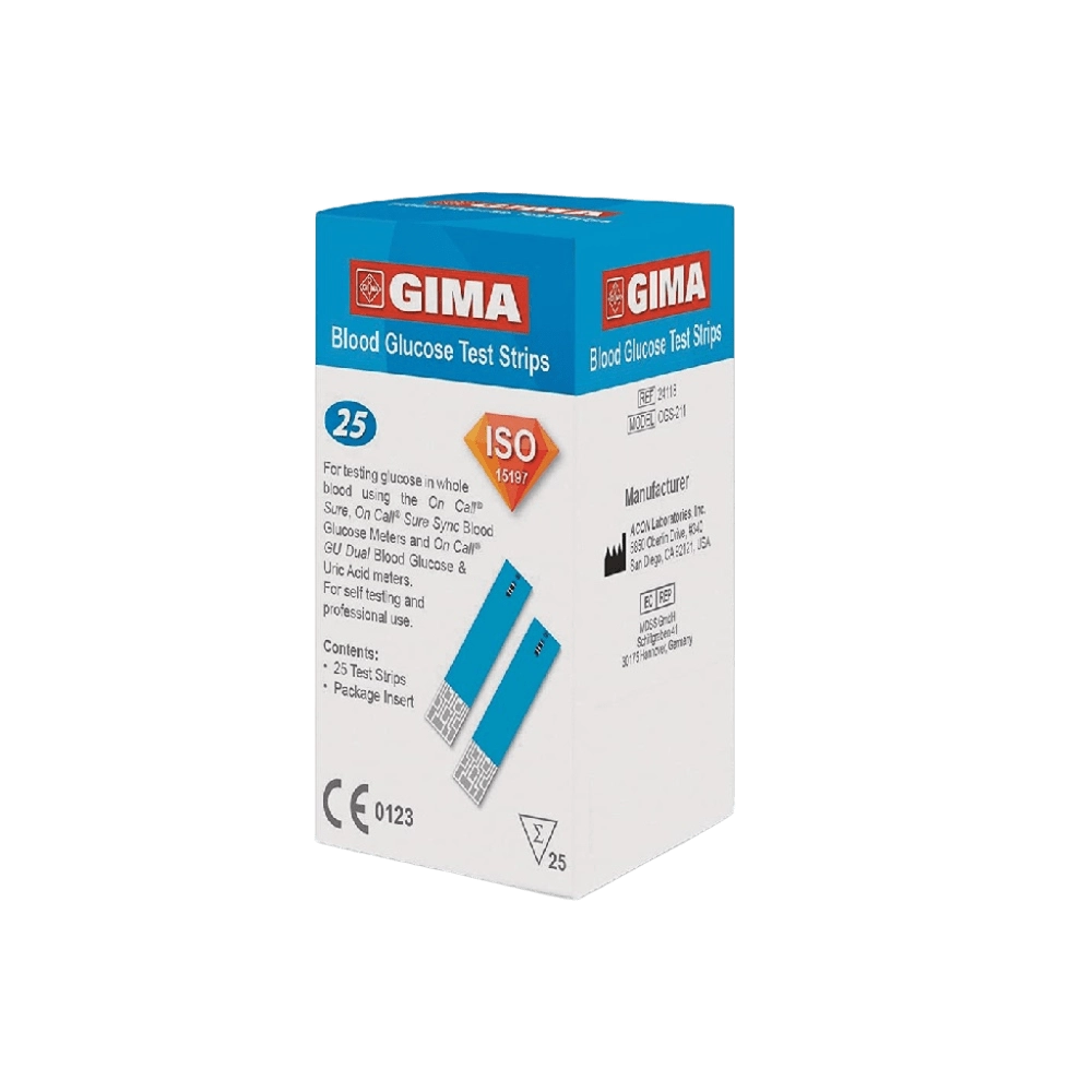 Tiras Reactivas Glucómetro Gima 24120 Tiras Reactivas Glucómetro Gima 24120