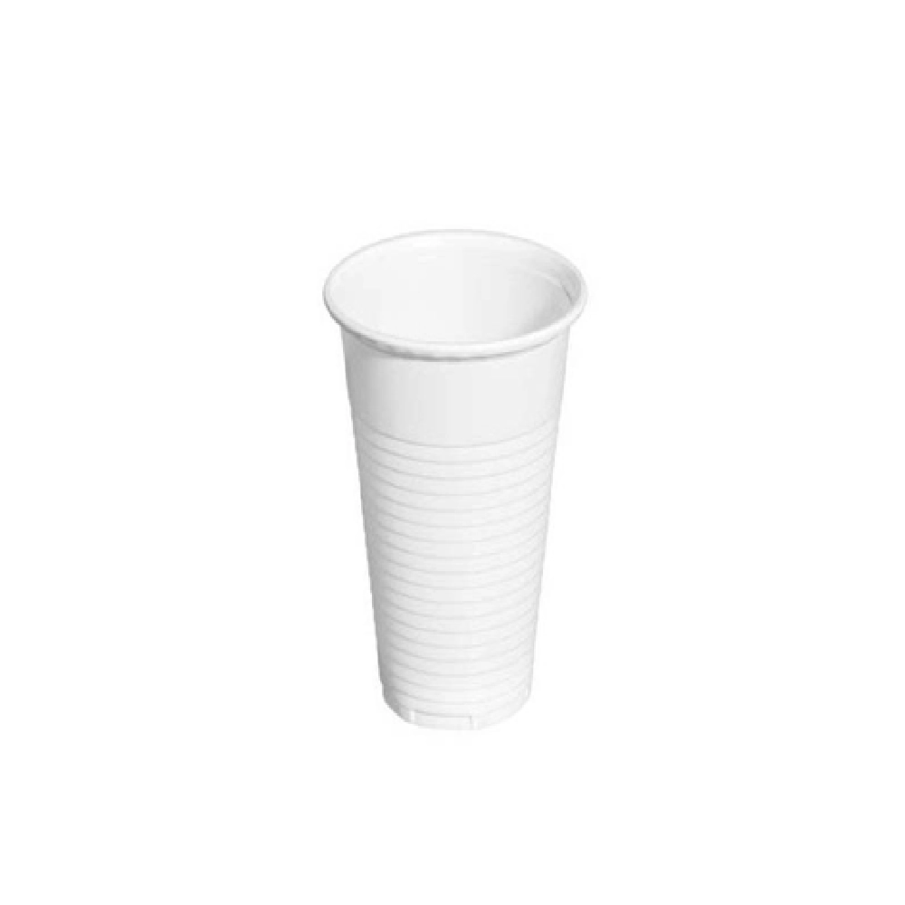 vaso plastico blanco